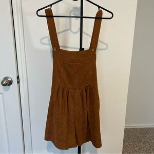 🌿 SHEIN Brown Corduroy Overall Romper